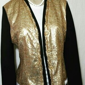 Paper White Wool & Sequin Dinner Jacket